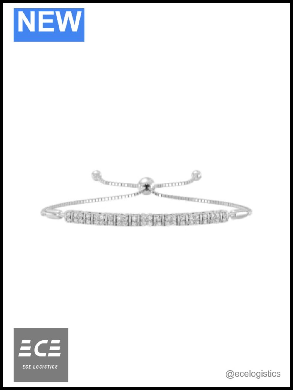 1/2 Cttw Lab Grown Diamond Bolo Bracelet Adjustable for Women